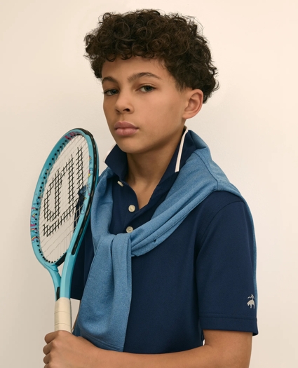 Boys Pique Performance Series Polo, image 2