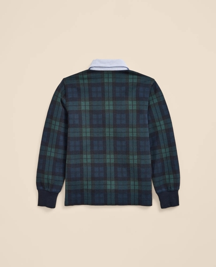 Boys Cotton Black Watch Rugby Shirt, image 3