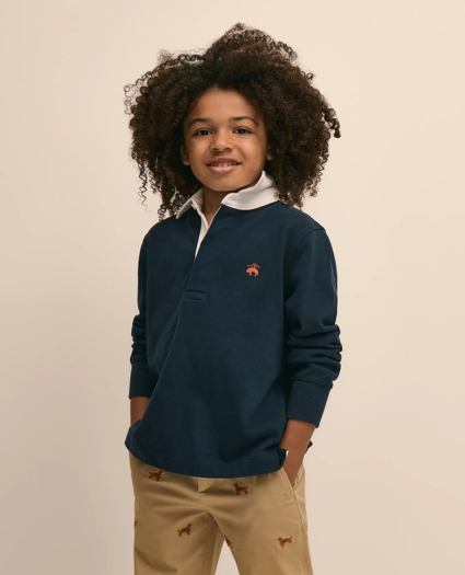 Boys Cotton Rugby Shirt, image 1