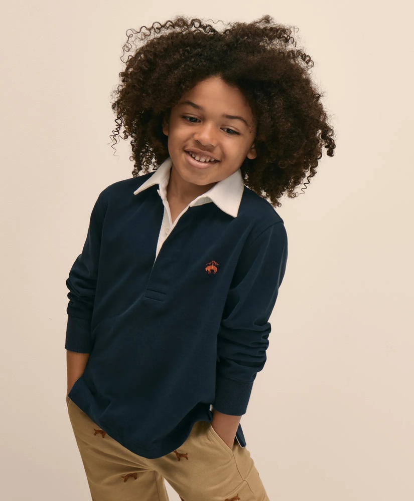 Boys Cotton Rugby Shirt, image 3