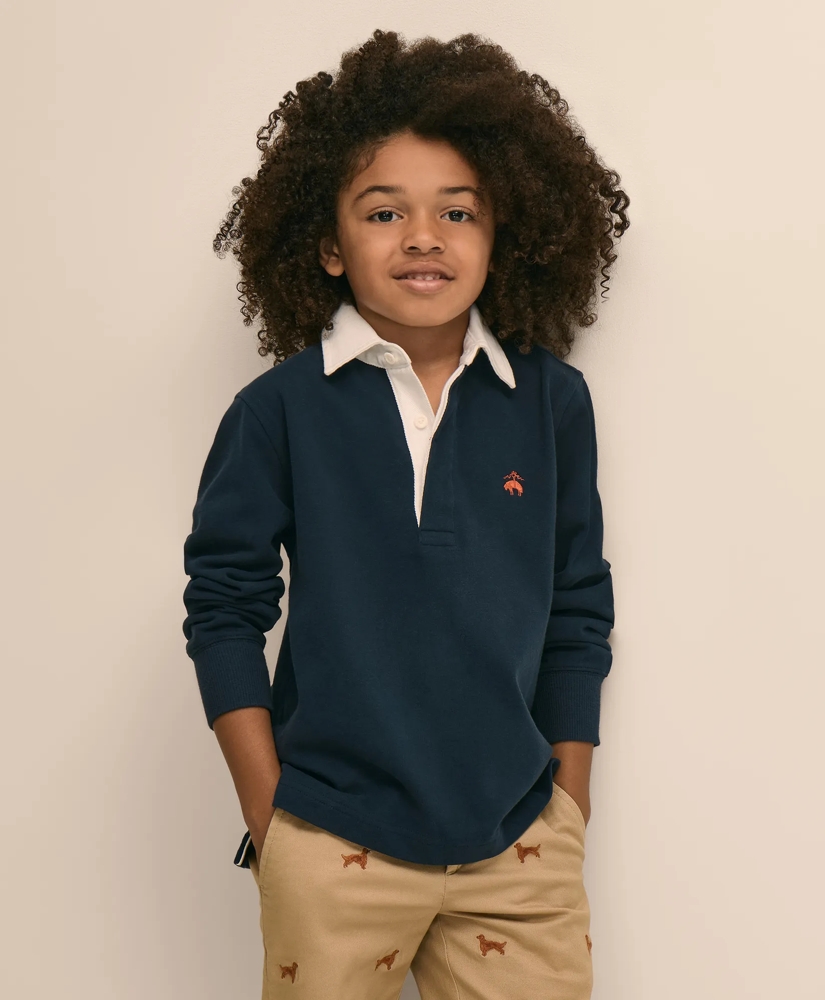 Boys Cotton Rugby Shirt, image 4