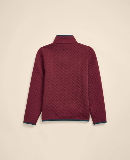 Boys Cotton Blend Quilted Quarter-Zip, image 3