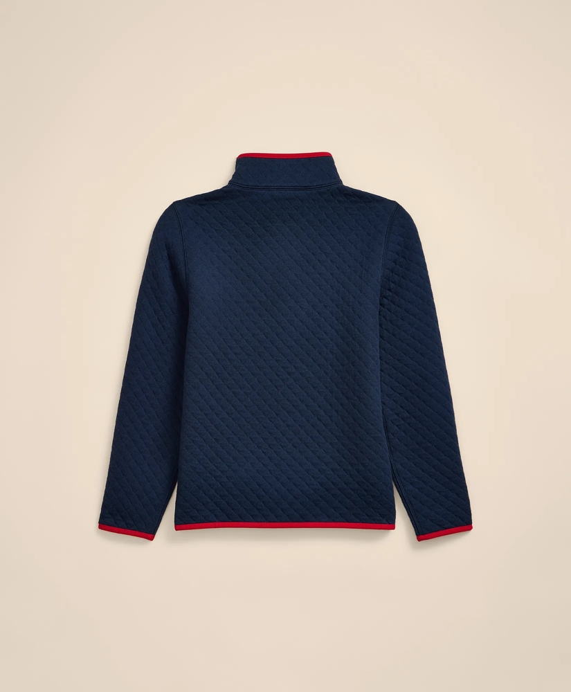 Boys Cotton Blend Quilted Quarter-Zip, image 3