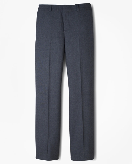 Boys Prep Plain-Front Wool Suit Pants
