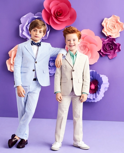 Boys Seersucker Prep Suit Pants, image 2