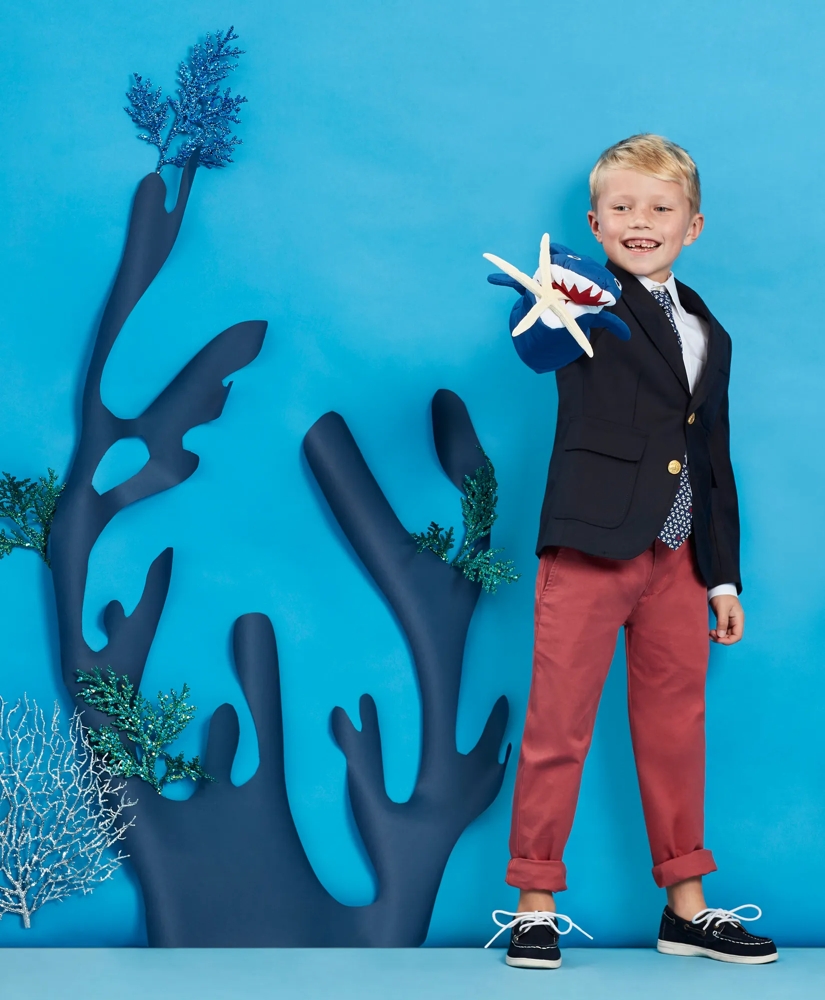 Boys Washed Cotton Stretch Chinos, image 4