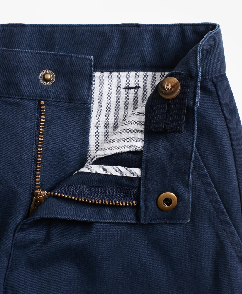 Boys Washed Cotton Stretch Chinos, image 3