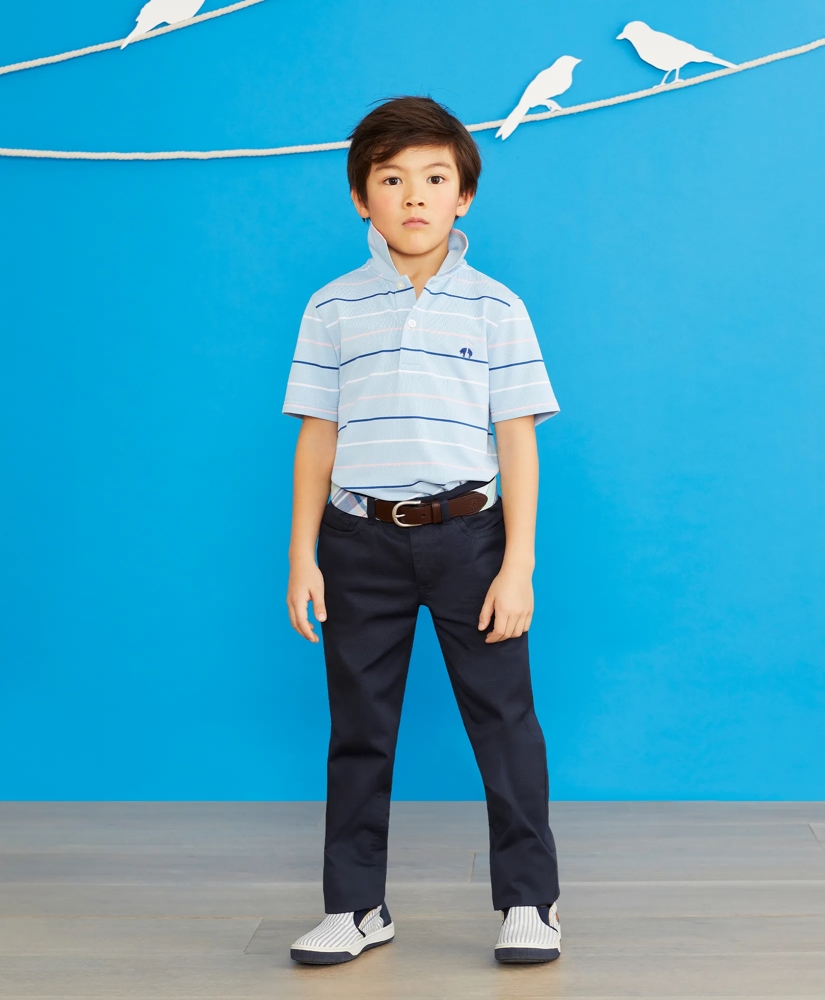 Boys Washed Cotton Stretch Chinos, image 4