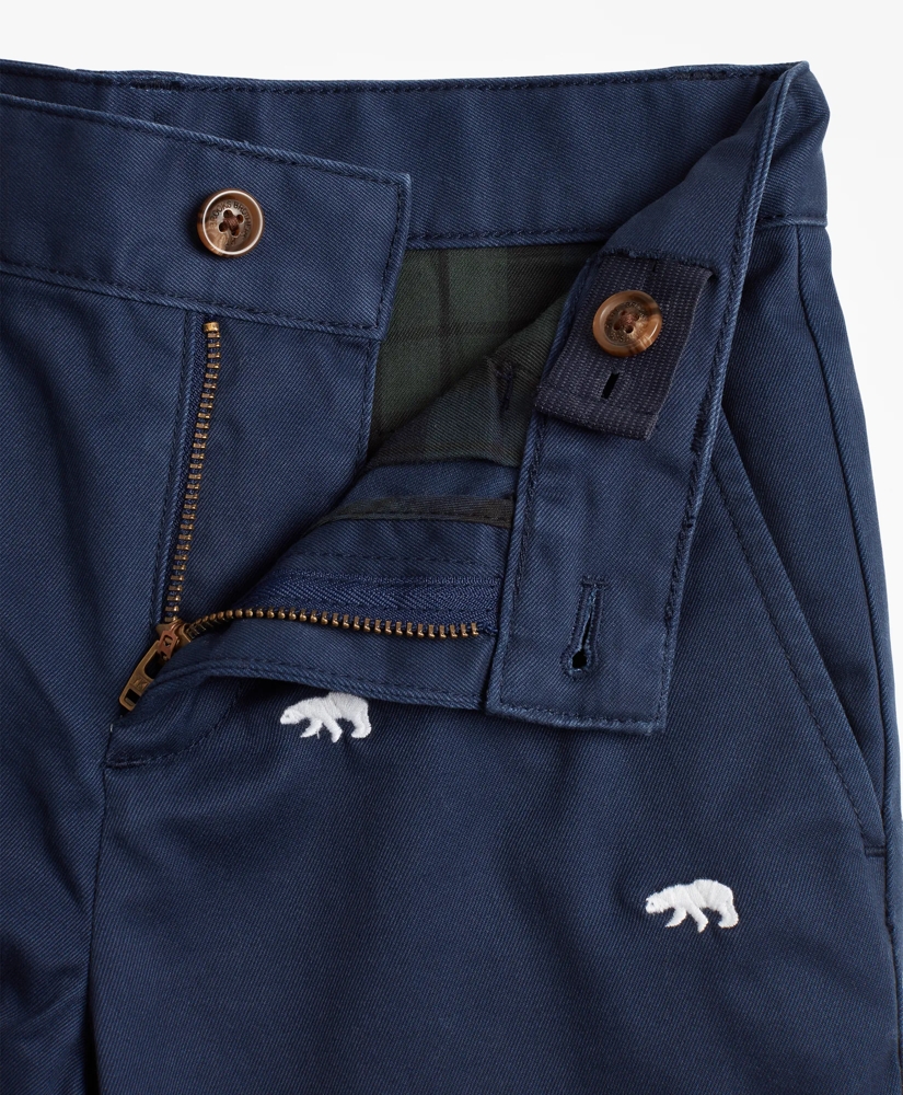 Boys Cotton-Blend Embroidered Pants, image 3