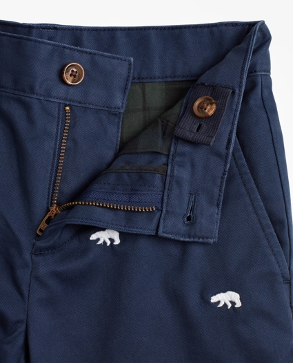 Boys Cotton-Blend Embroidered Pants, image 3