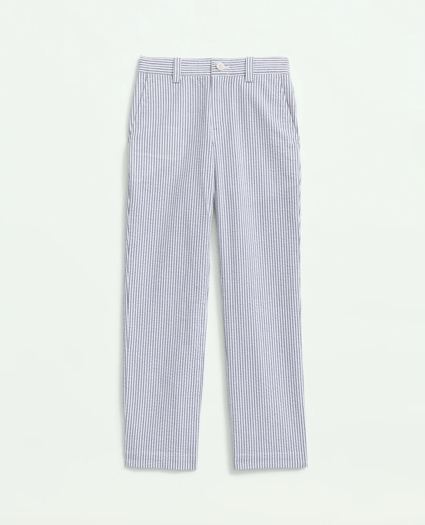 Boys Stretch Cotton Seersucker Pants, image 1