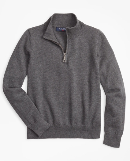 Boys Supima® Cotton Half-Zip Sweater
