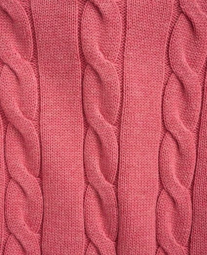 Boys Cotton Cable-Knit Hoodie Sweater, image 2