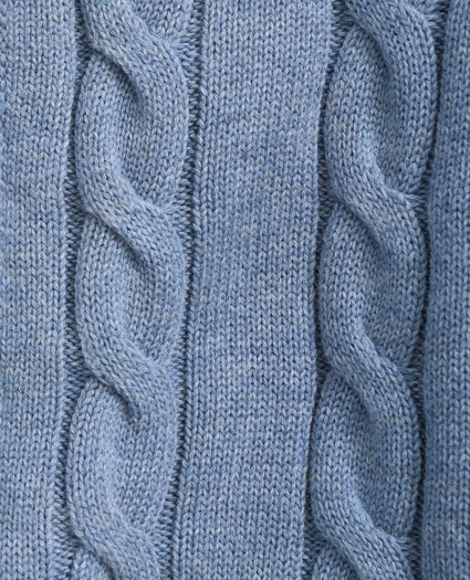 Boys Cotton Cable Front-Zip Hoodie, image 2