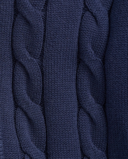 Boys Cotton Cable Front-Zip Hoodie, image 2