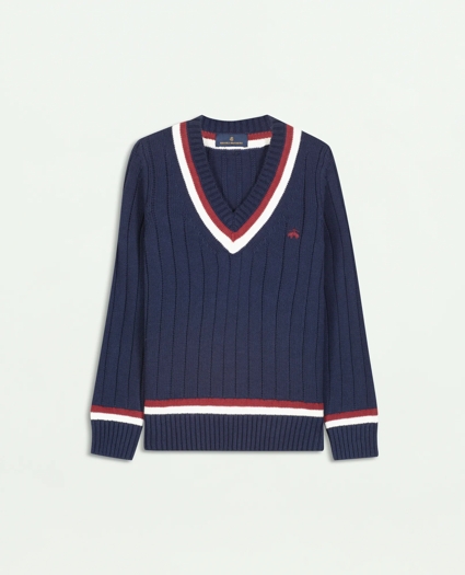 Boys Cotton Tennis Sweater