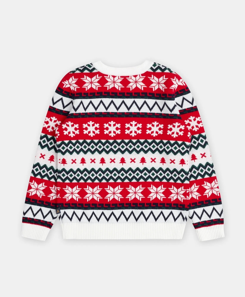 Boys Cotton Jacquard Fair Isle Sweater