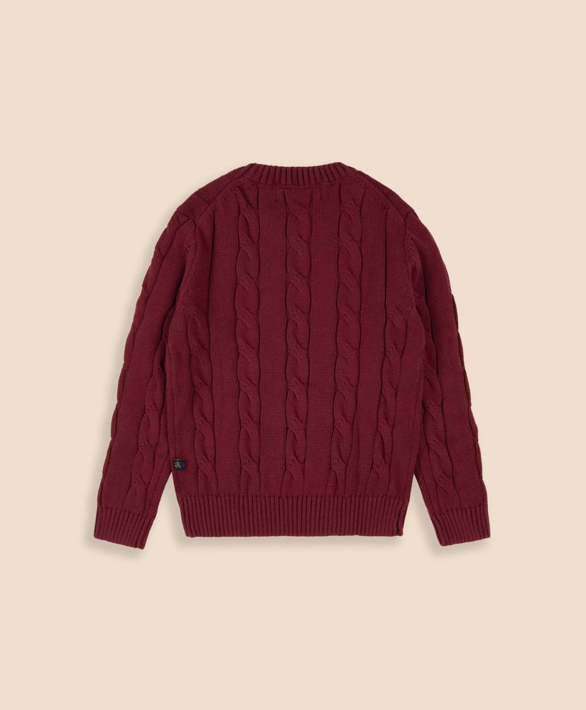 Boys Cotton Cable Sweater