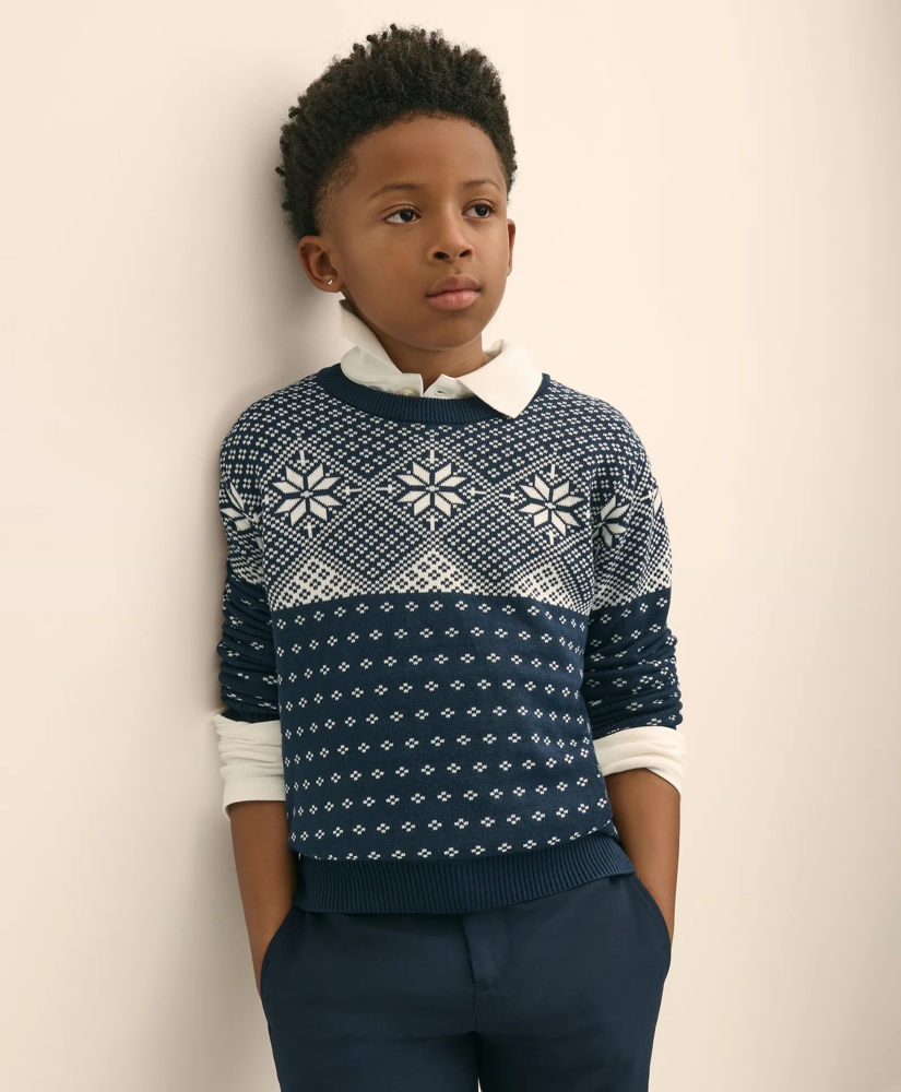 Boys Cotton Holiday Sweater, image 5