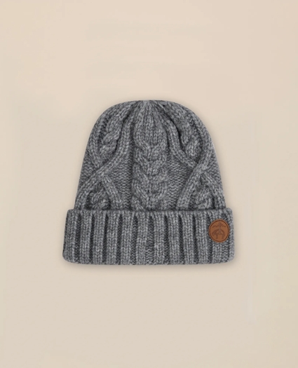 Kids Cable Knit Beanie, image 1