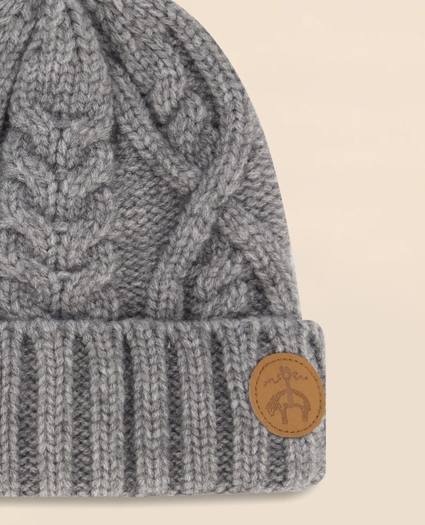 Kids Cable Knit Beanie, image 2