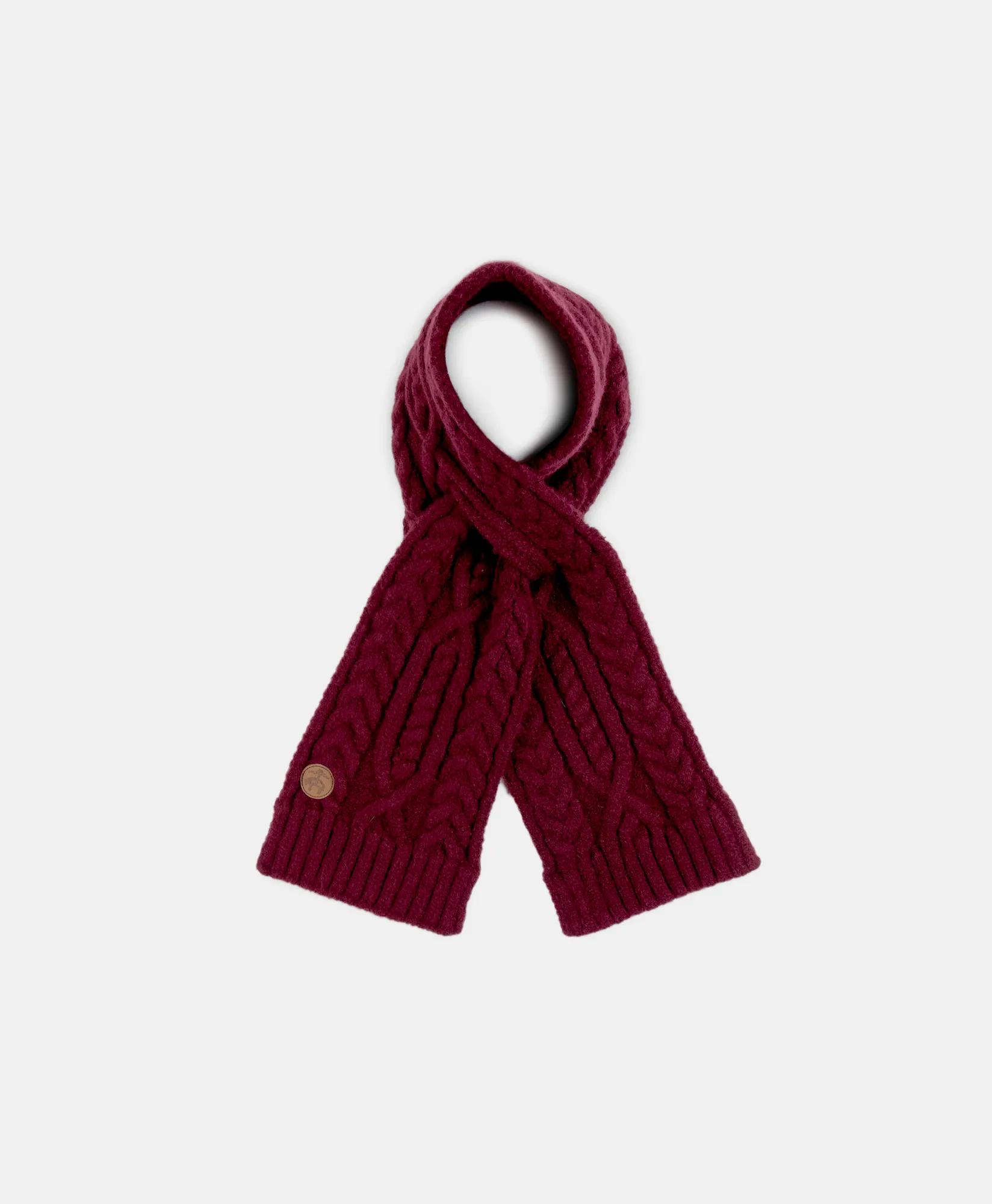 Kids Cable Knit Keyhole Scarf, image 1