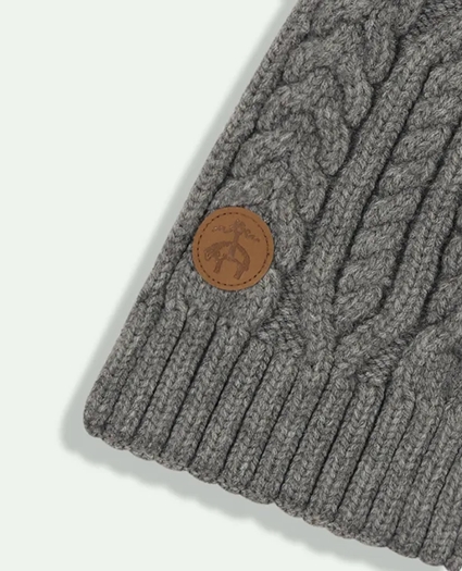 Kids Cable Knit Keyhole Scarf, image 2