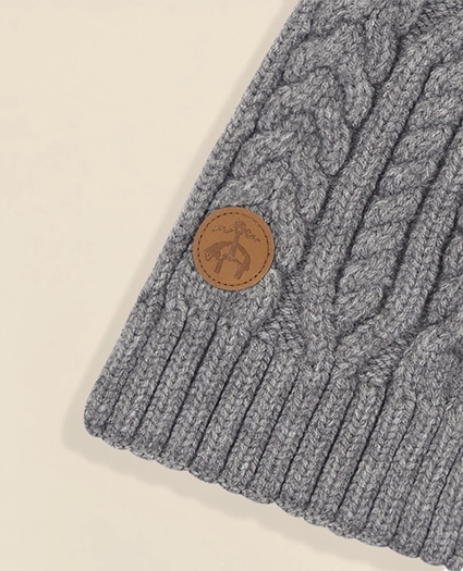 Kids Cable Knit Keyhole Scarf, image 2