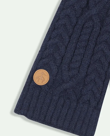 Kids Cable Knit Keyhole Scarf, image 2