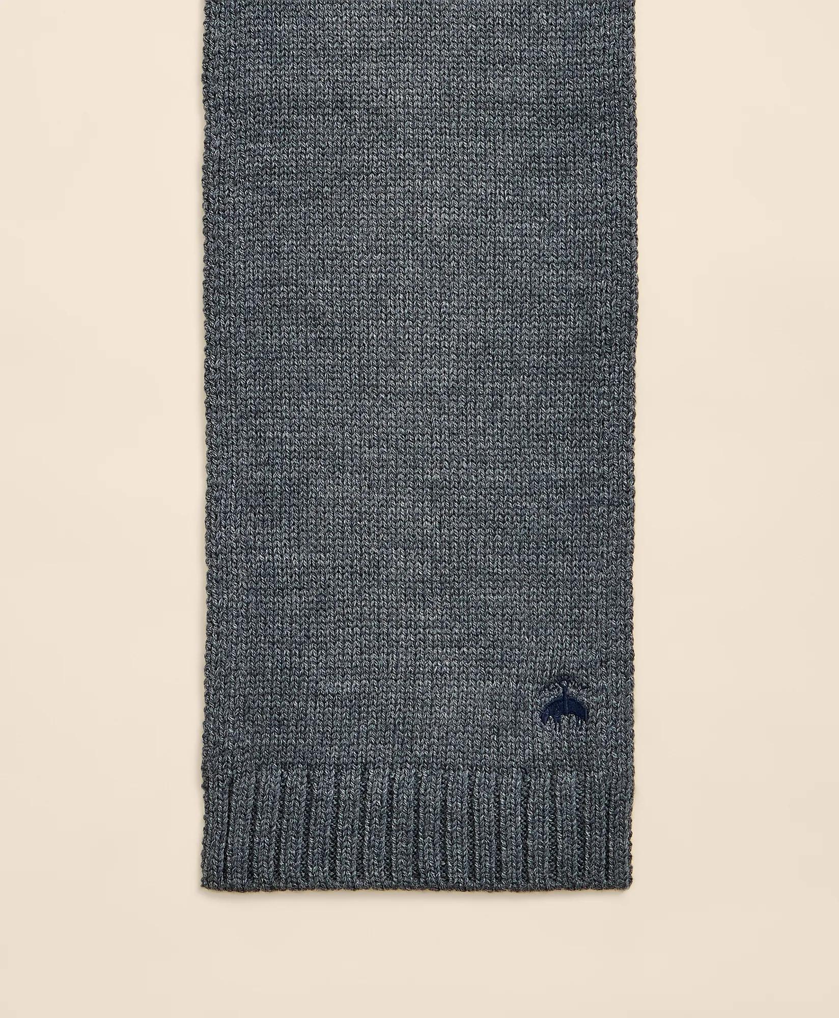 Boys Wool-Cashmere Ribbed Scarf, image 2