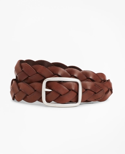 Boys Leather Braided Belt