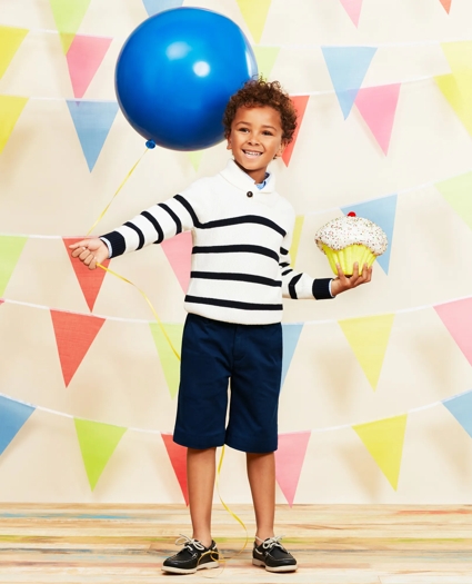 Boys Washed Cotton Stretch Chino Shorts, image 4