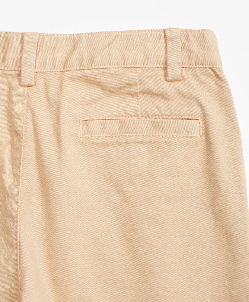 Boys Washed Cotton Stretch Chino Shorts, image 2