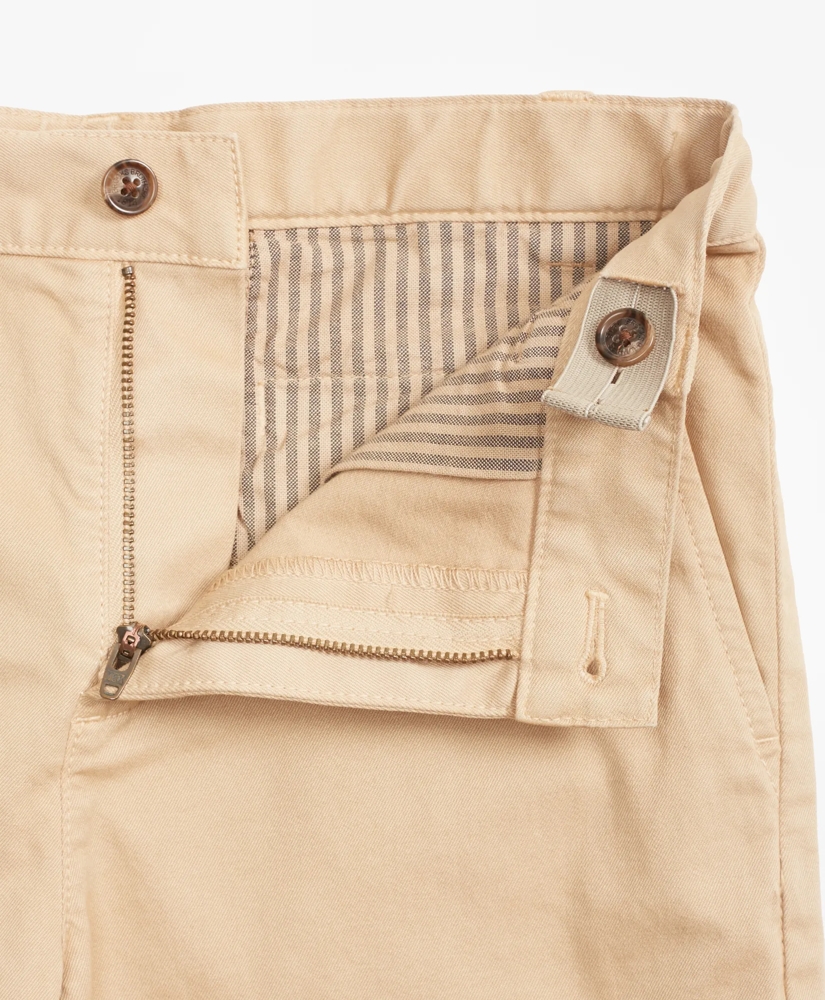 Boys Washed Cotton Stretch Chino Shorts, image 3