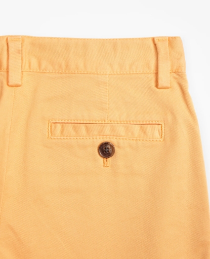 Boys Washed Cotton Stretch Chino Shorts, image 2