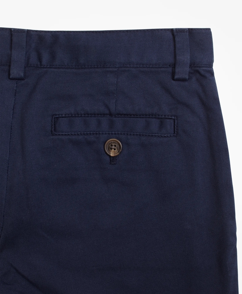 Boys Cotton Bug Embroidered Chino Shorts, image 2