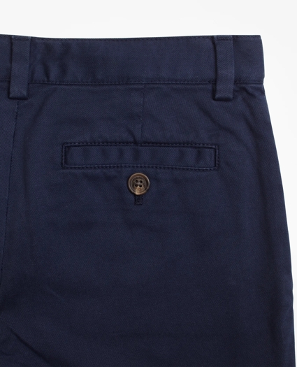 Boys Cotton Bug Embroidered Chino Shorts, image 2