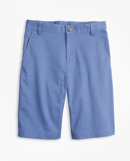 Boys Washed Cotton Stretch Chino Shorts, image 1