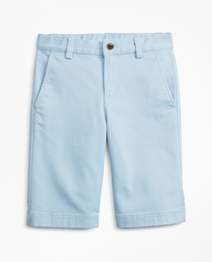 Boys Washed Cotton Stretch Chino Shorts, image 1