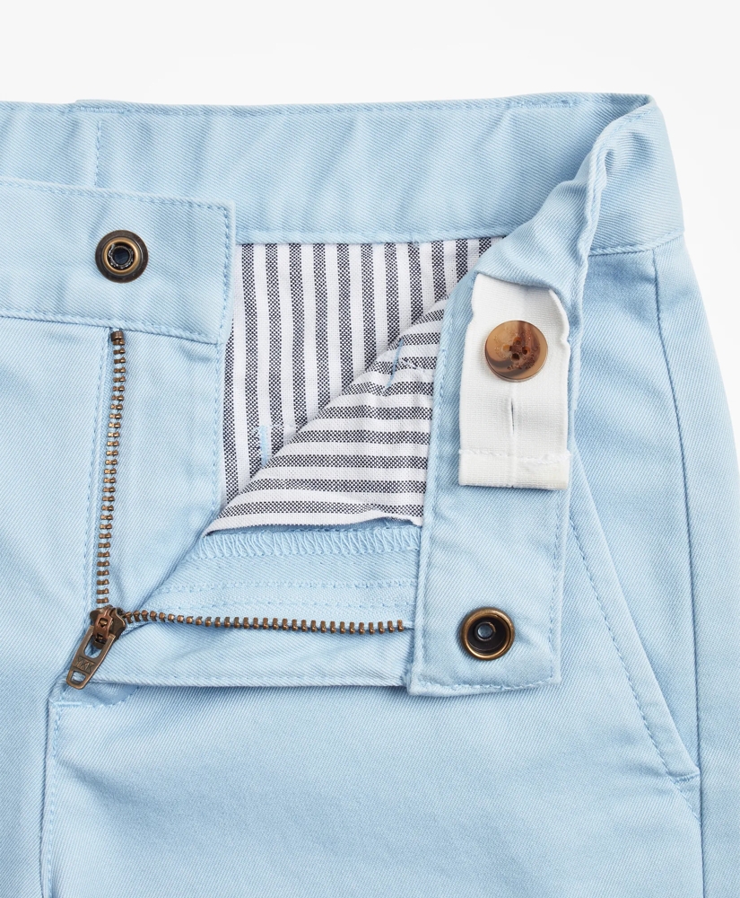 Boys Washed Cotton Stretch Chino Shorts, image 3