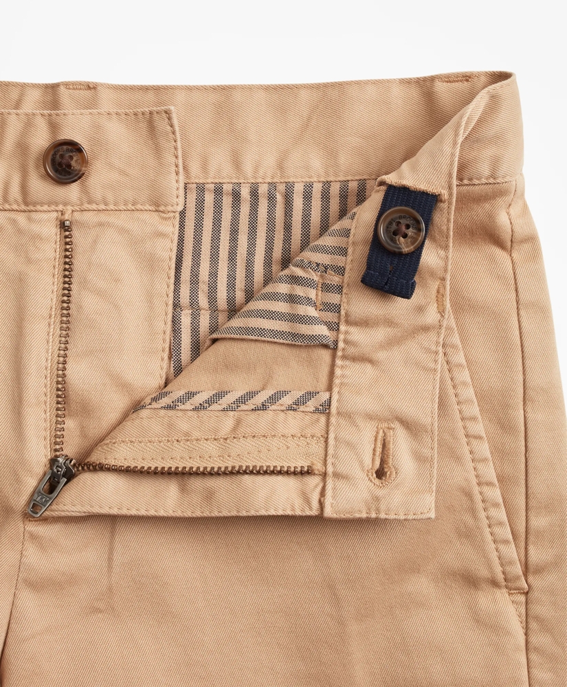 Boys Washed Cotton Stretch Chino Shorts, image 3