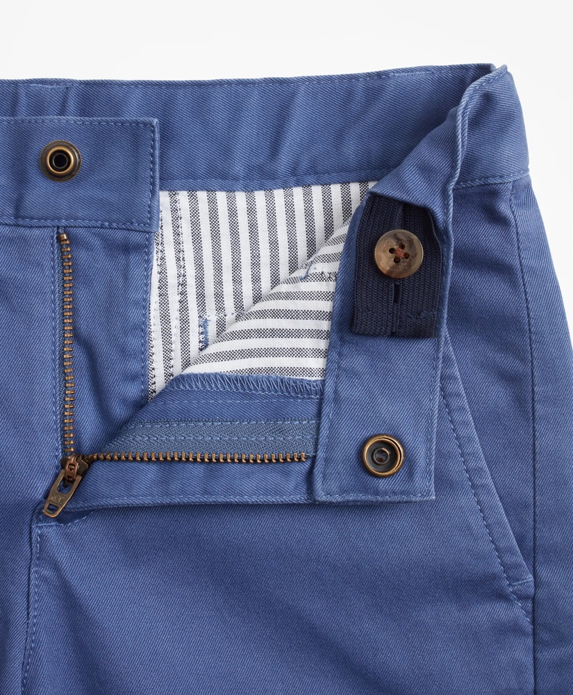 Boys Washed Cotton Stretch Chino Shorts, image 2