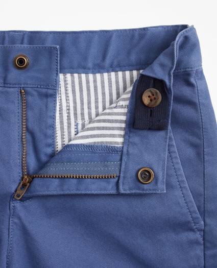 Boys Washed Cotton Stretch Chino Shorts, image 2