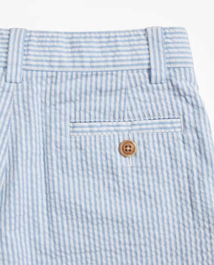 Boys Seersucker Bermuda Shorts, image 2