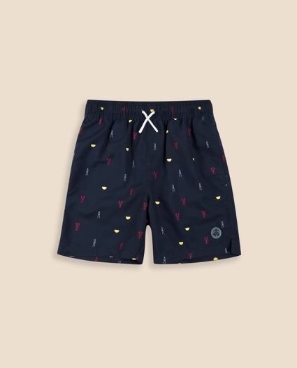 Boys Lobster Bake Swim Trunks, image 1
