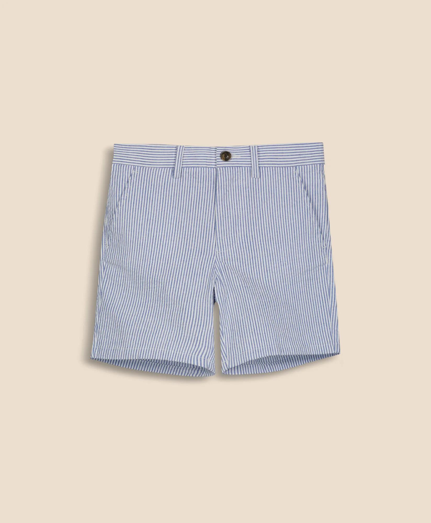 Cotton Seersucker Shorts