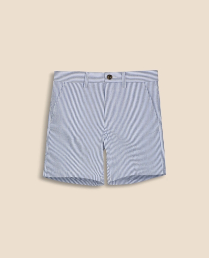 Boys Cotton Seersucker Shorts
