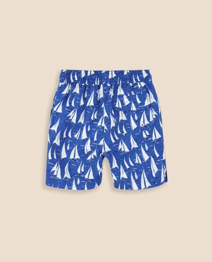 Boys Sailboat Swim Trunks, image 2