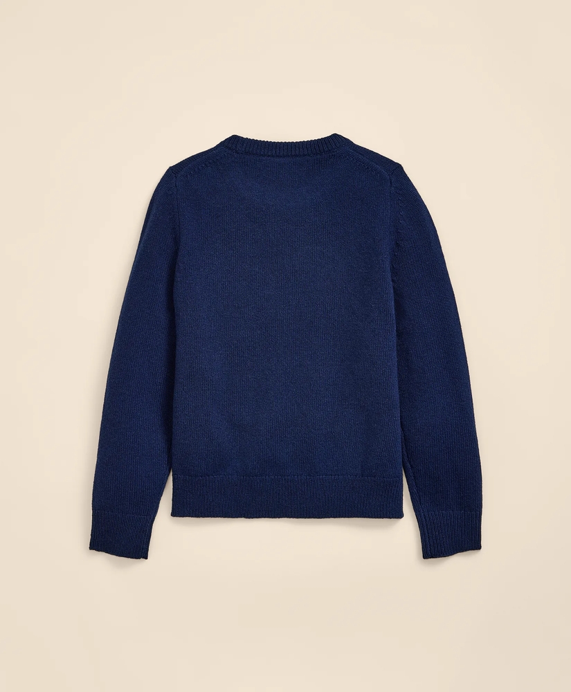 Boys Wool Blend Irish-Setter Intarsia Sweater, image 3