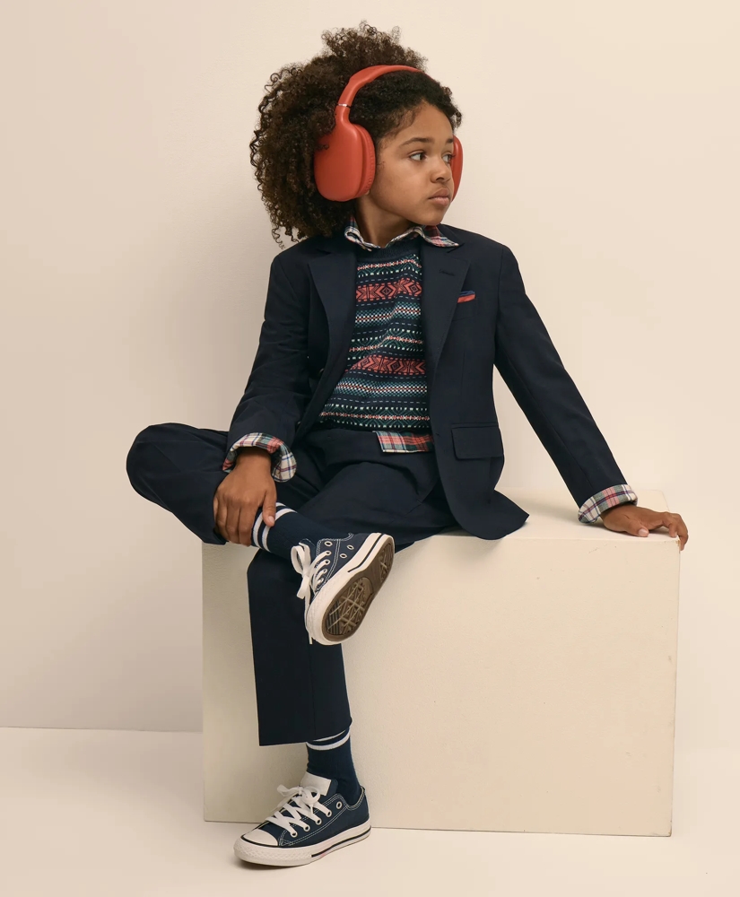 Boys Cotton Fair Isle Sweater, image 3